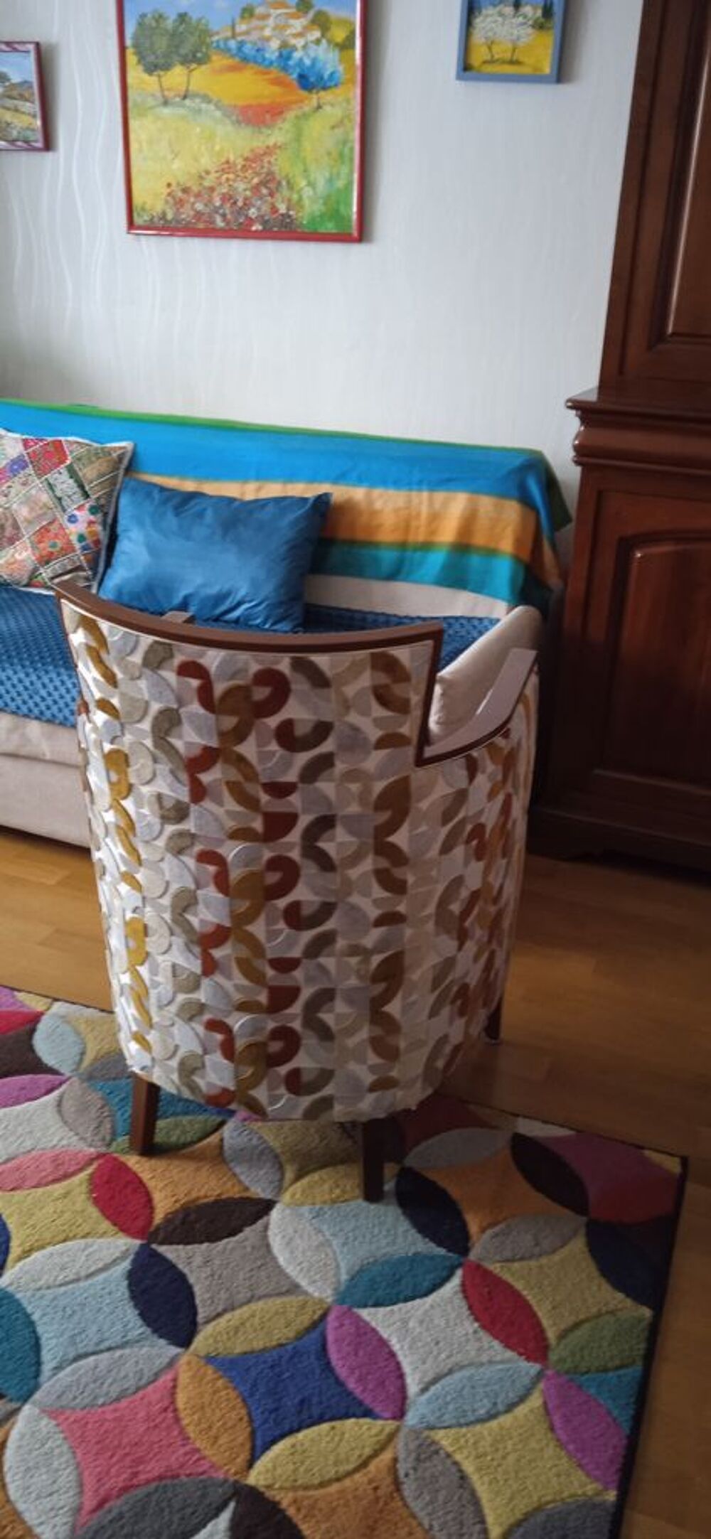 FAUTEUIL MODERNE A DOS DROIT NEUF Meubles