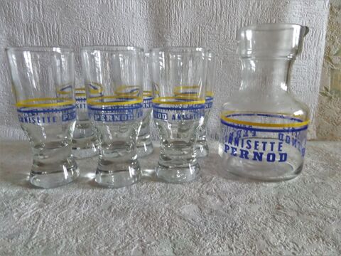 verres et carafe ANISETTE PERNOD 15 Lyon 8 (69)
