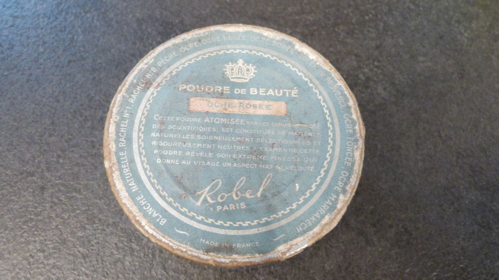 Ancienne boite poudre DE MARQUE "ROBEL" poudrier 