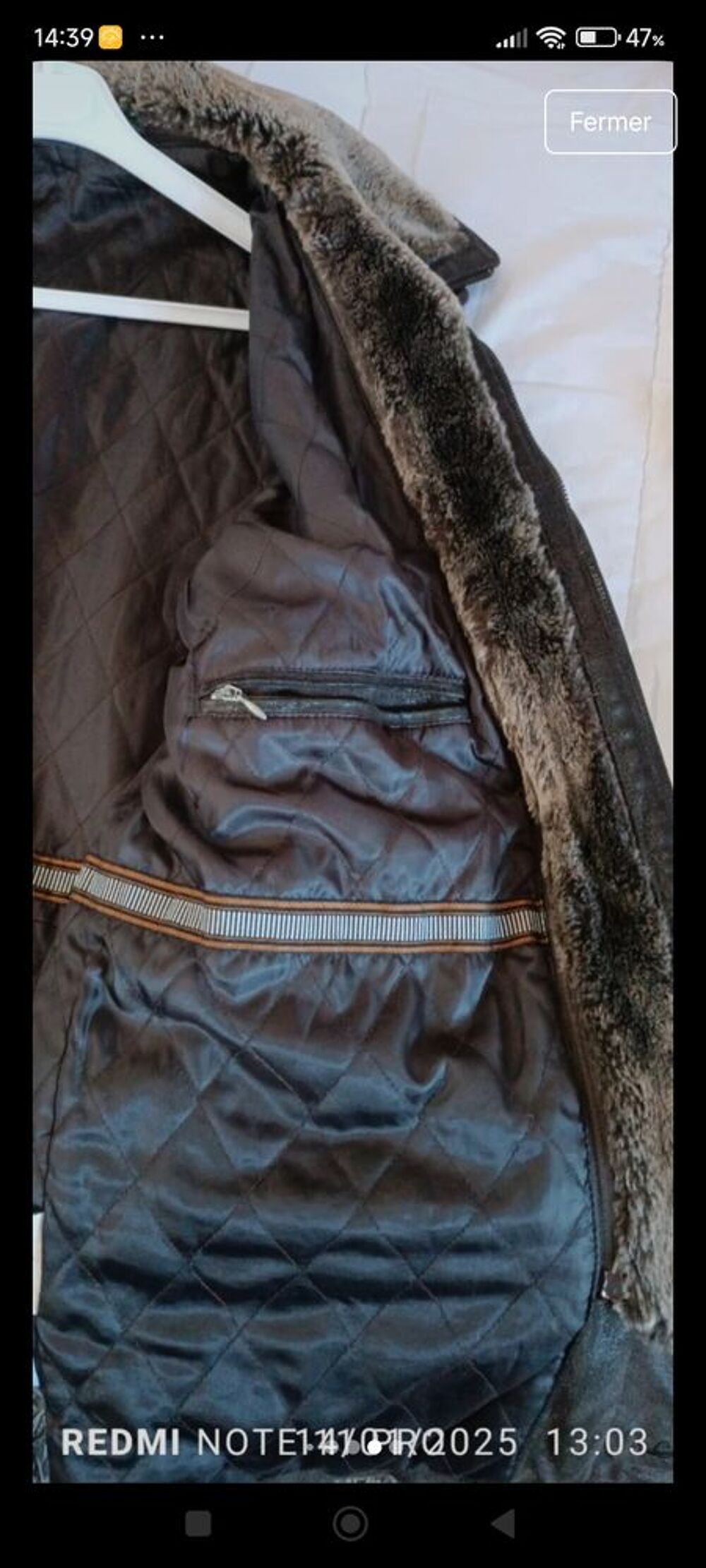 Veste cuir homme Vtements