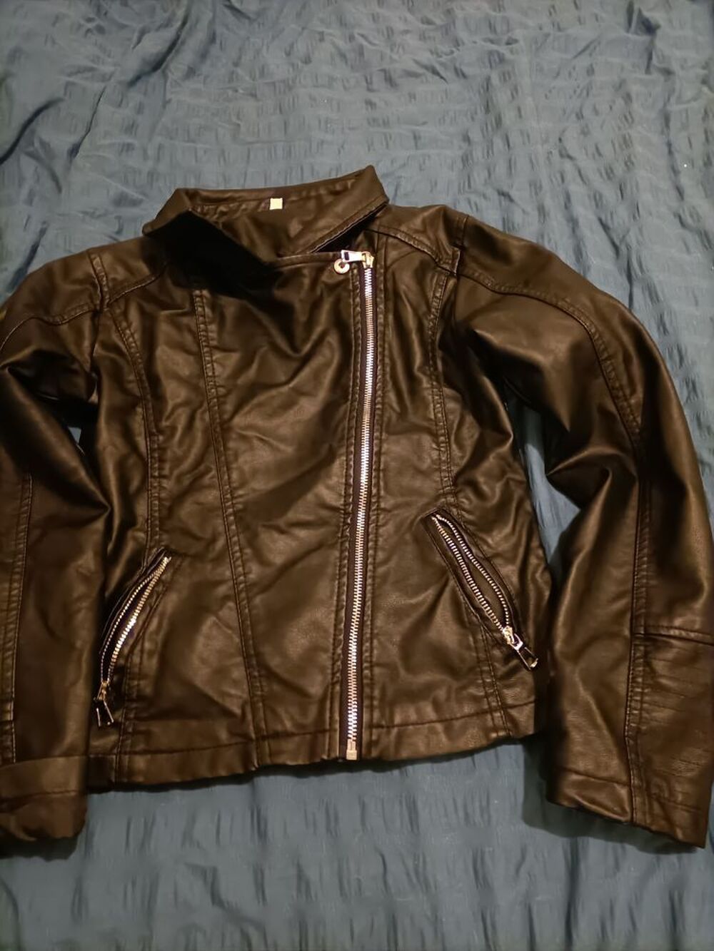 Veste en cuir Vtements enfants