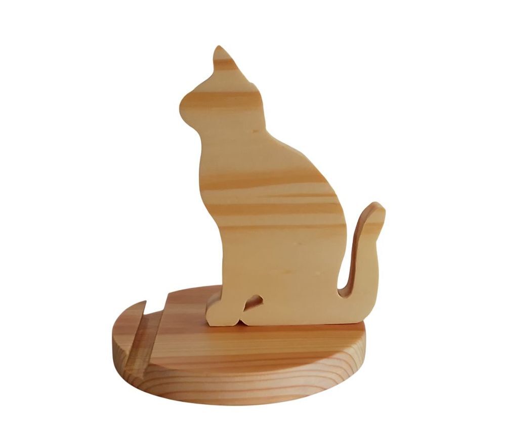 Support Socle avec figurine chat pour t&eacute;l&eacute;phone et tablette Téléphones et tablettes