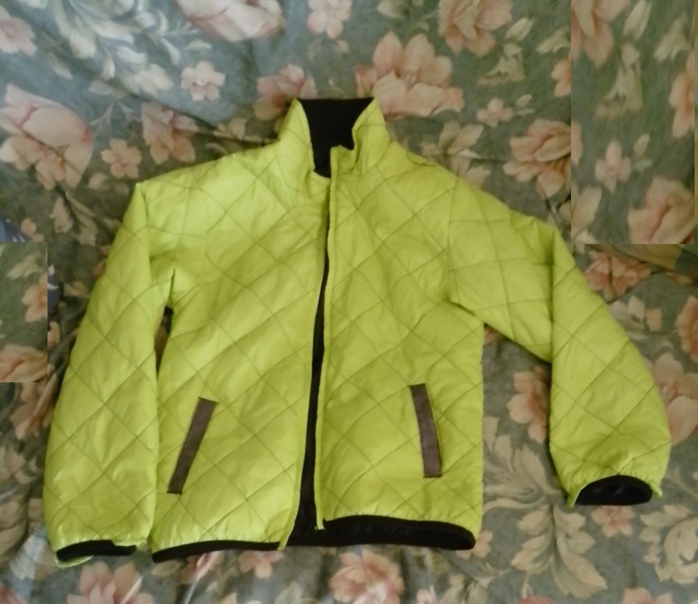 blouson 8 ans r&eacute;versible noir / jaune Vêtements enfants