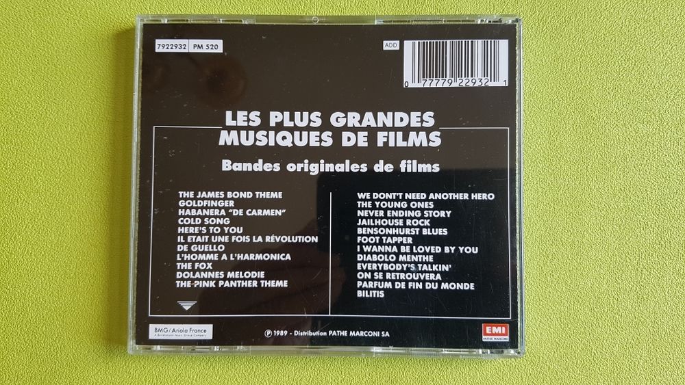 LES PLUS GRANDES MUSIQUES DE FILMS CD et vinyles