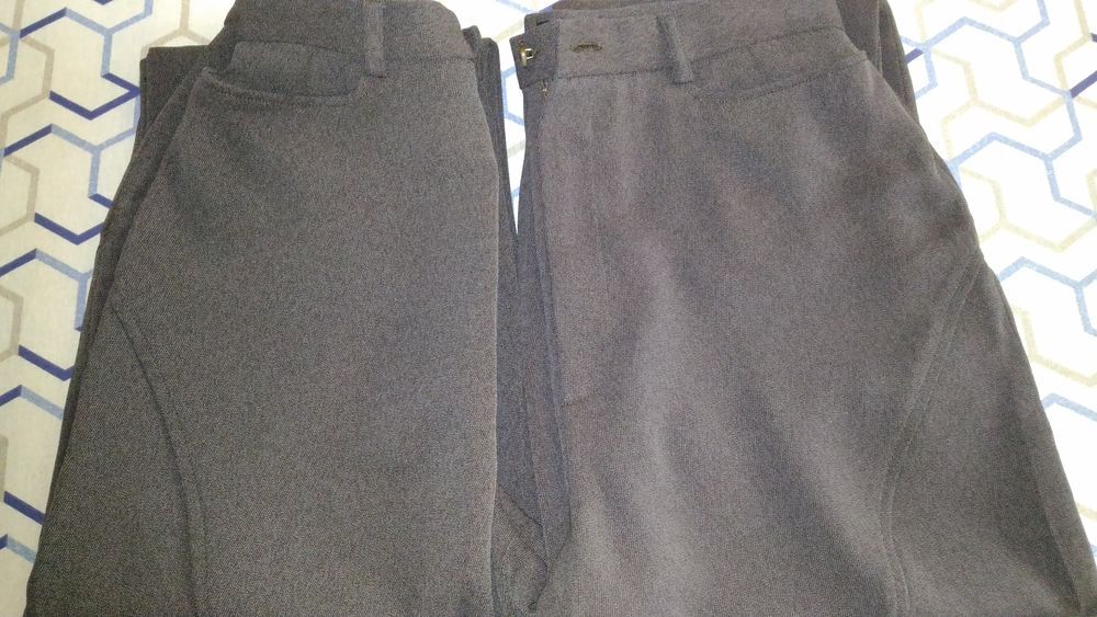 2 pantalons CACHAREL tissu marron sans motif extr&ecirc;mement l&eacute;g Vtements