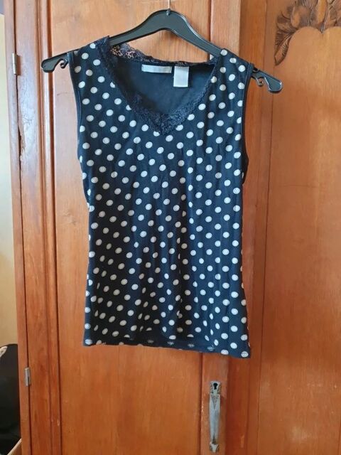 Débardeur à pois La redoute M 1 Sansac-de-Marmiesse (15)
