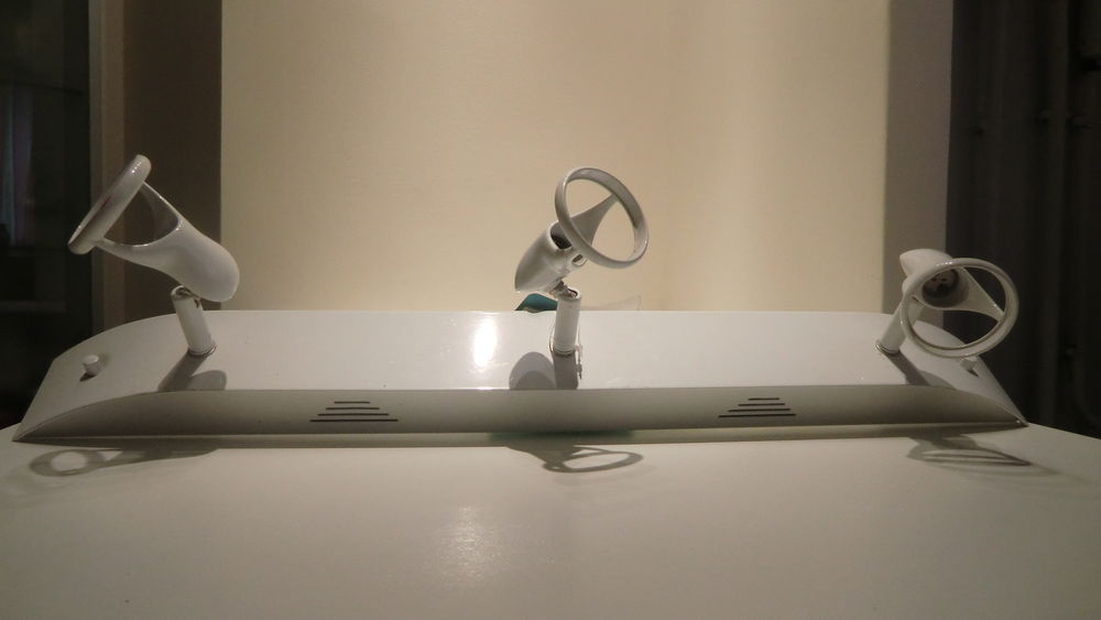 3 spots orientables laqu&eacute;s blanc Décoration
