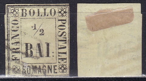 Timbres ITALIE ROMAGNE 1859 YT 1 26 Lyon 5 (69)