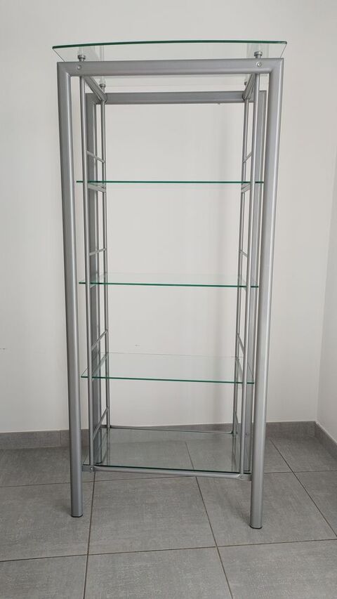 Bibliothque Design Double Portant Structure Alu tagres x5 150 Maureilhan (34)
