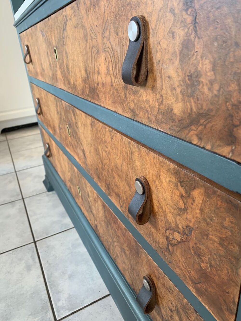 Commode avec coiffeuse en bois massif Meubles