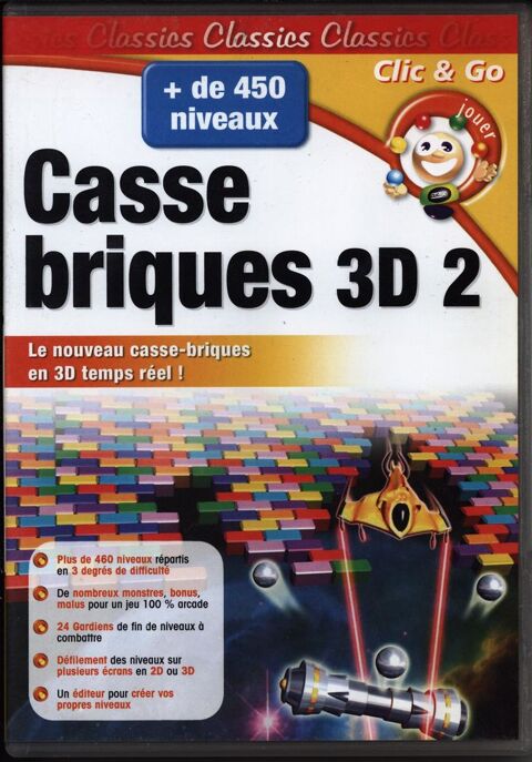 Casse briques 3 D  2 pour  PC
10 Septèmes-les-Vallons (13)