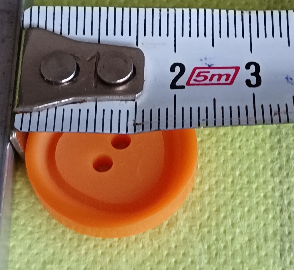 Lot de 6 Boutons ORANGES - Design "Triangle" - N&deg;53 Décoration
