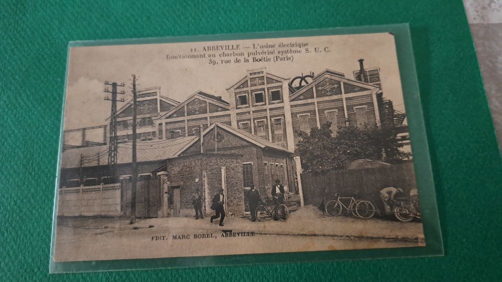 Cpa du 80 - ABBEVILLE - L&acute;Usine Electrique fonctionnant au c 