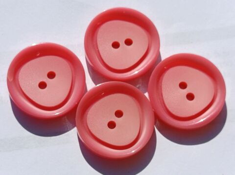 4 Boutons Rose Poudr�  -  2.5 cm - Fini Mat & Doux  -  N�95  6 Thonon-les-Bains (74)