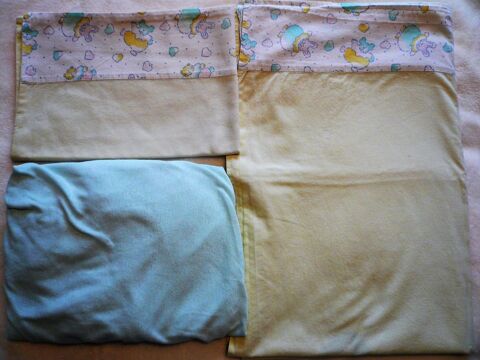 Parure drap jaune pour lit 60cm x 120cm 7 Franqueville-Saint-Pierre (76)