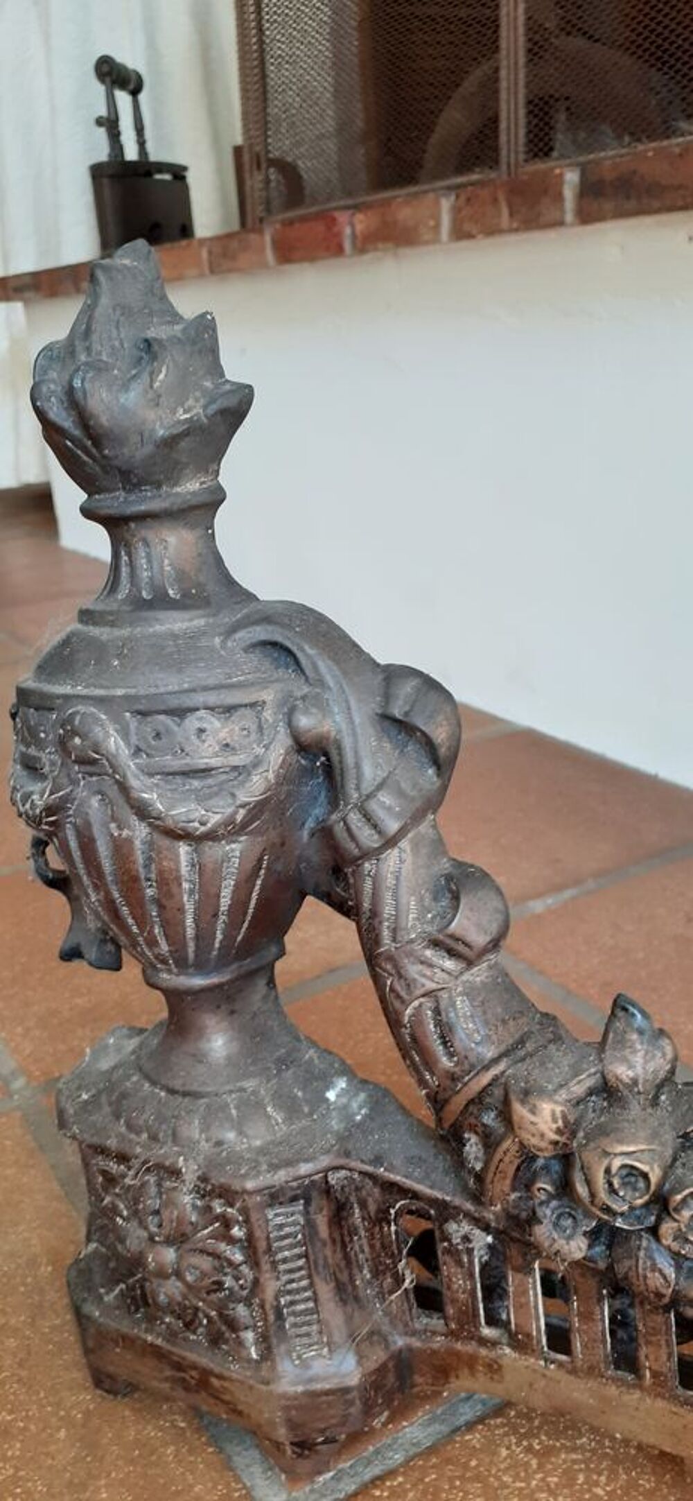 Tr&egrave;s belle garniture de chemin&eacute;e Napol&eacute;on 3, d&eacute;cor Louis 16 Décoration
