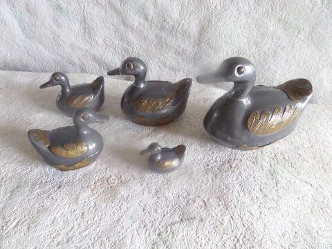 s�rie de 5 canards en laiton 15 Lyon 8 (69)