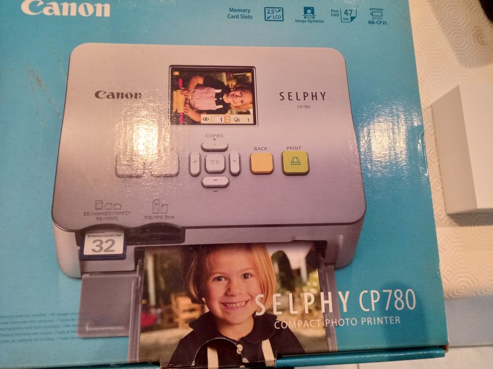 Canon Selphy CP780 Imprimante photo num&eacute;rique compacte Photos/Video/TV