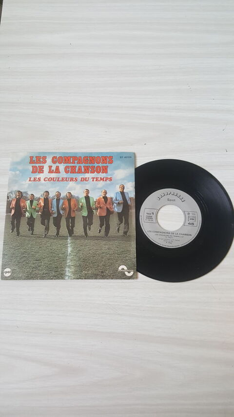 45 Tours LES COMPAGNONS DE LA CHANSON Les couleurs du temps 8 Sautron (44)