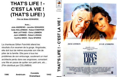  That's Life ! (C'est la Vie!)  - Blake Edwards - RARE EN VF 20 Claye-Souilly (77)