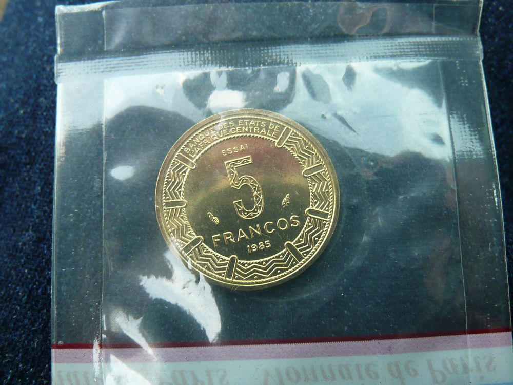 Pi&egrave;ce 5 francos 1985 ESSAI + 1 gratuite 1968 