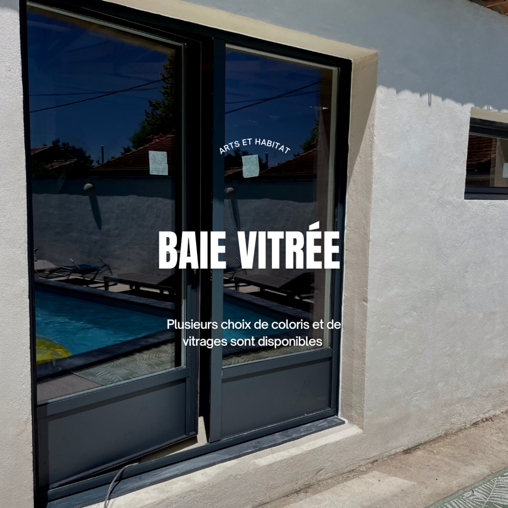 Baie vitr&eacute;e Alu profils Sch&uuml;co Bricolage