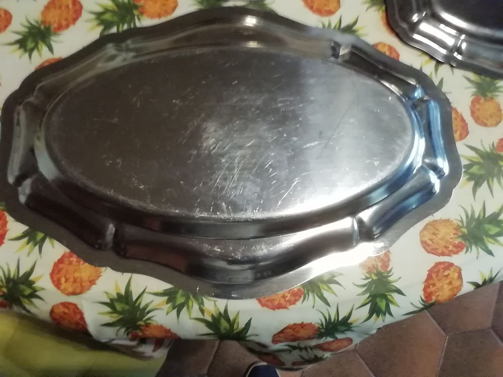 Lot de 3 plats inox Cuisine