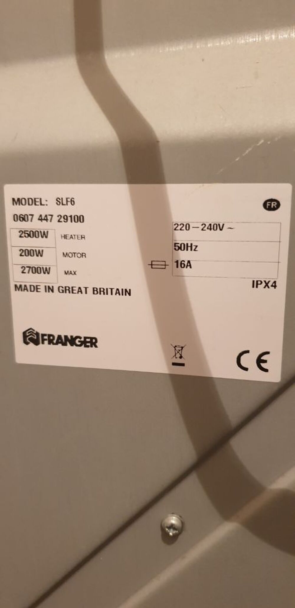 S&egrave;che linge Electroménager