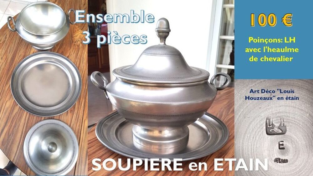 SOUPIERE EN ETAIN Décoration