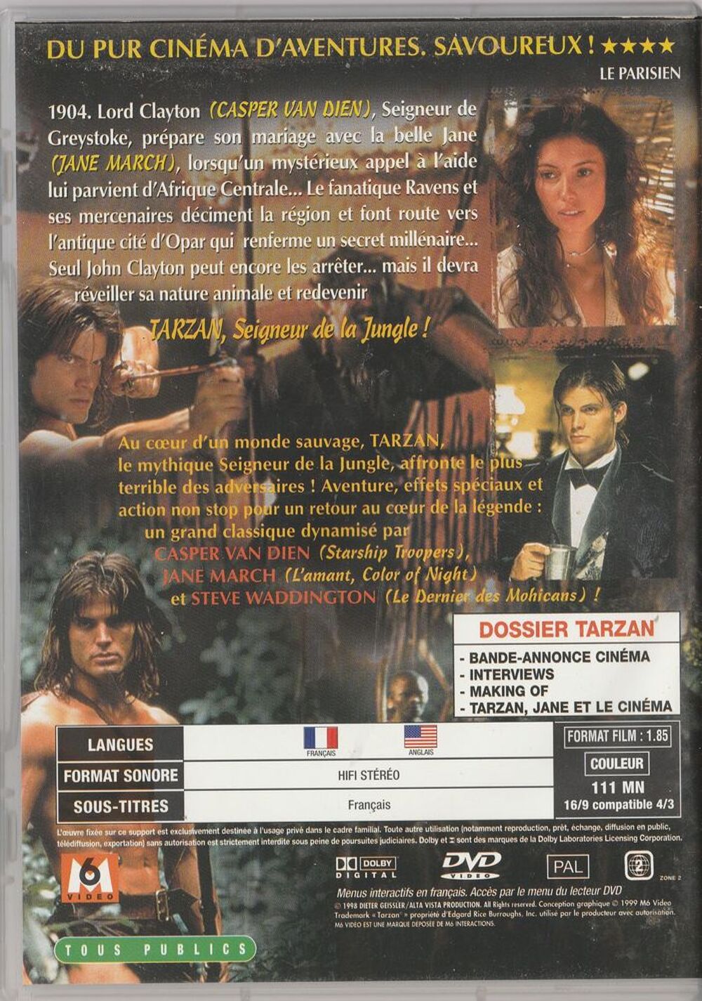 Tarzan la cit&eacute; perdue DVD et blu-ray