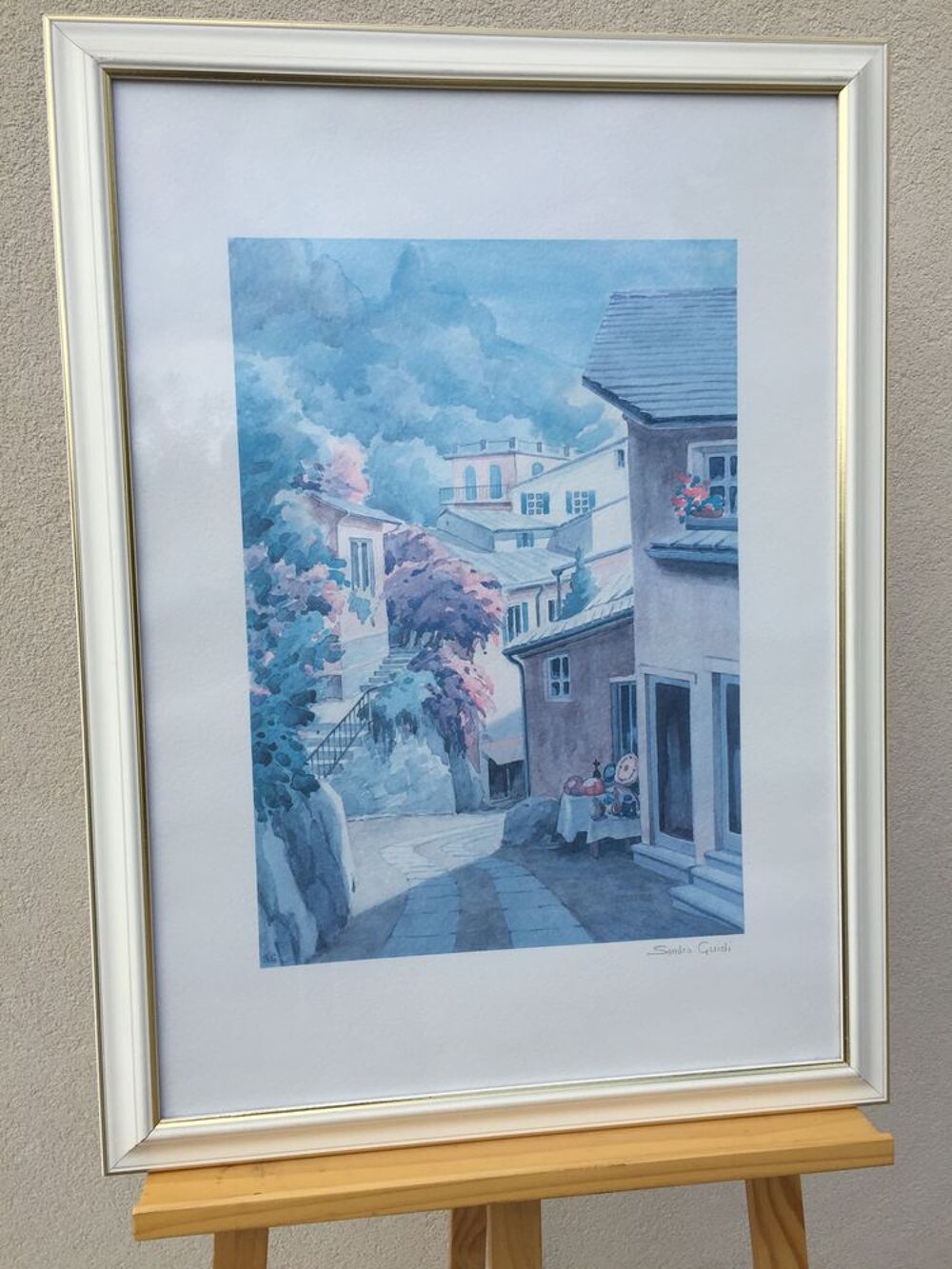 CADRE COPIE IMPRESSION AQUARELLE SANDRO GUIDI ART TABLEAU 