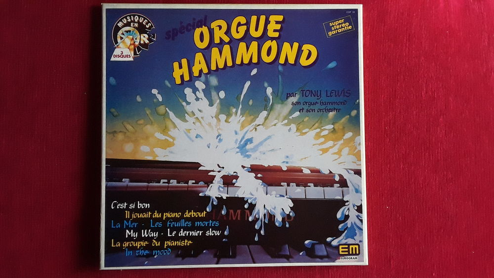 Disque vinyle 33 tour Orgue Hammond Tony Lewis CD et vinyles