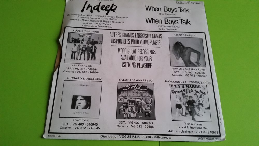 INDEEP CD et vinyles