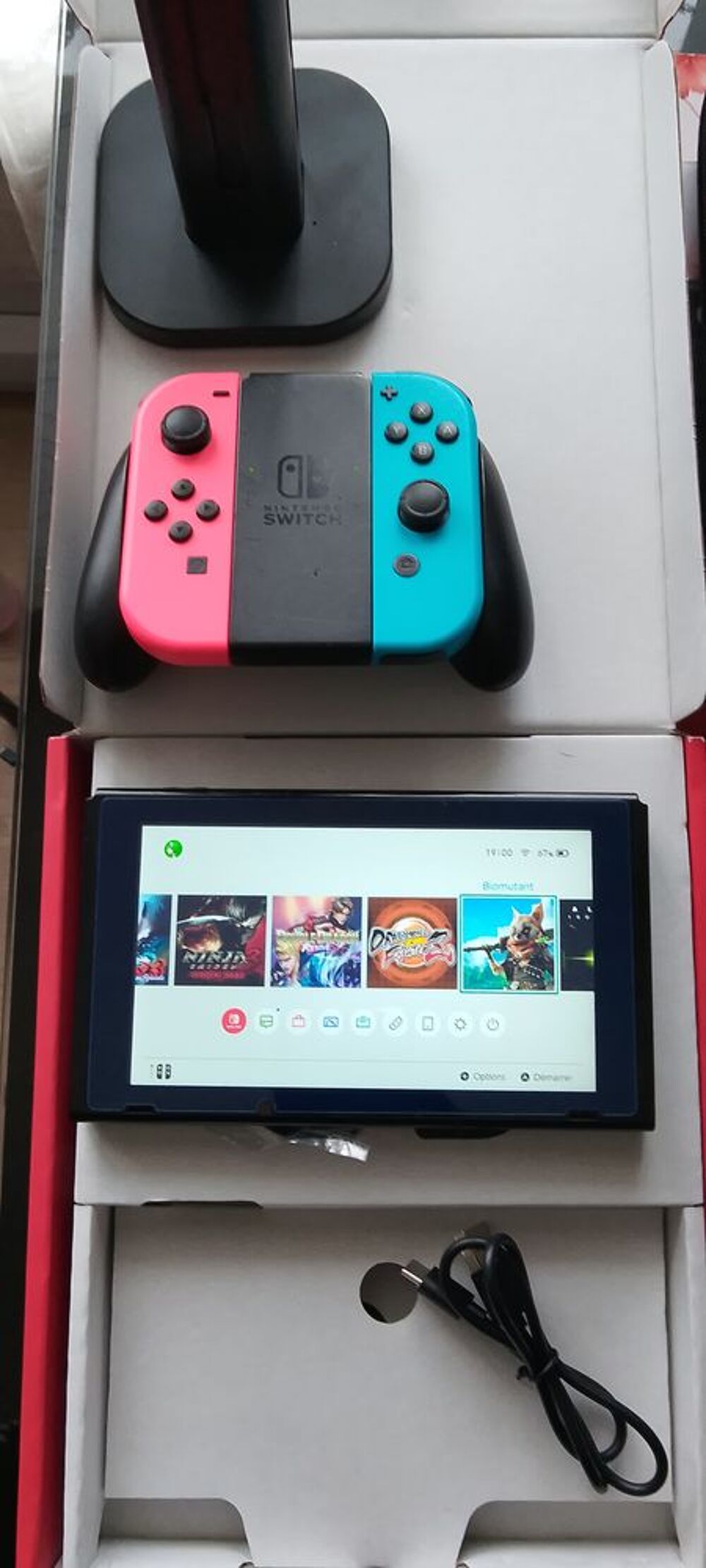 Nintendo switch v1 picofly 256 gb avec 18 jeux Consoles et jeux vidéos