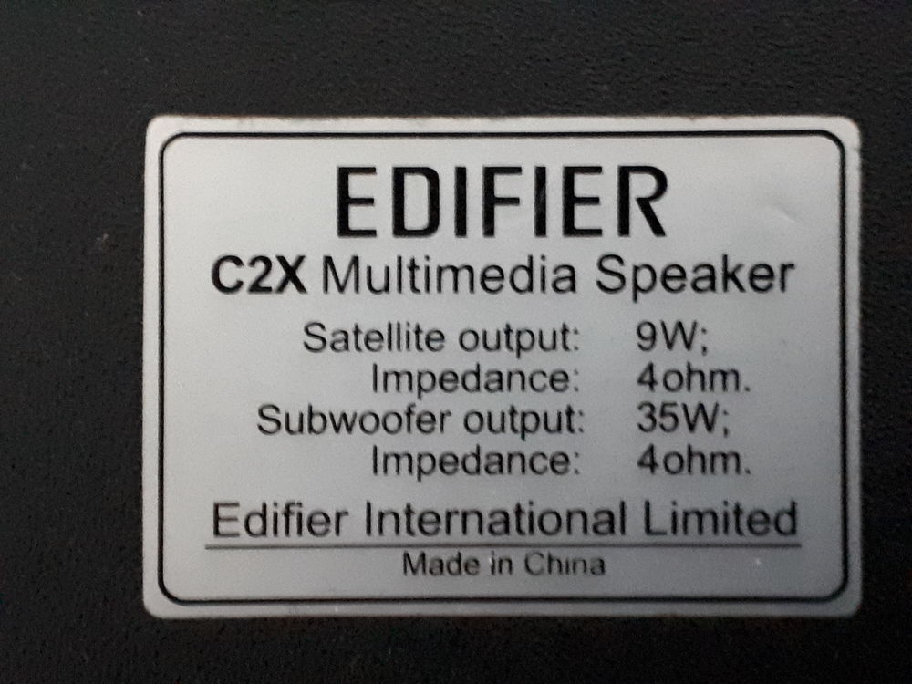 Caisson enceinte EDIFIER C2XD Audio et hifi