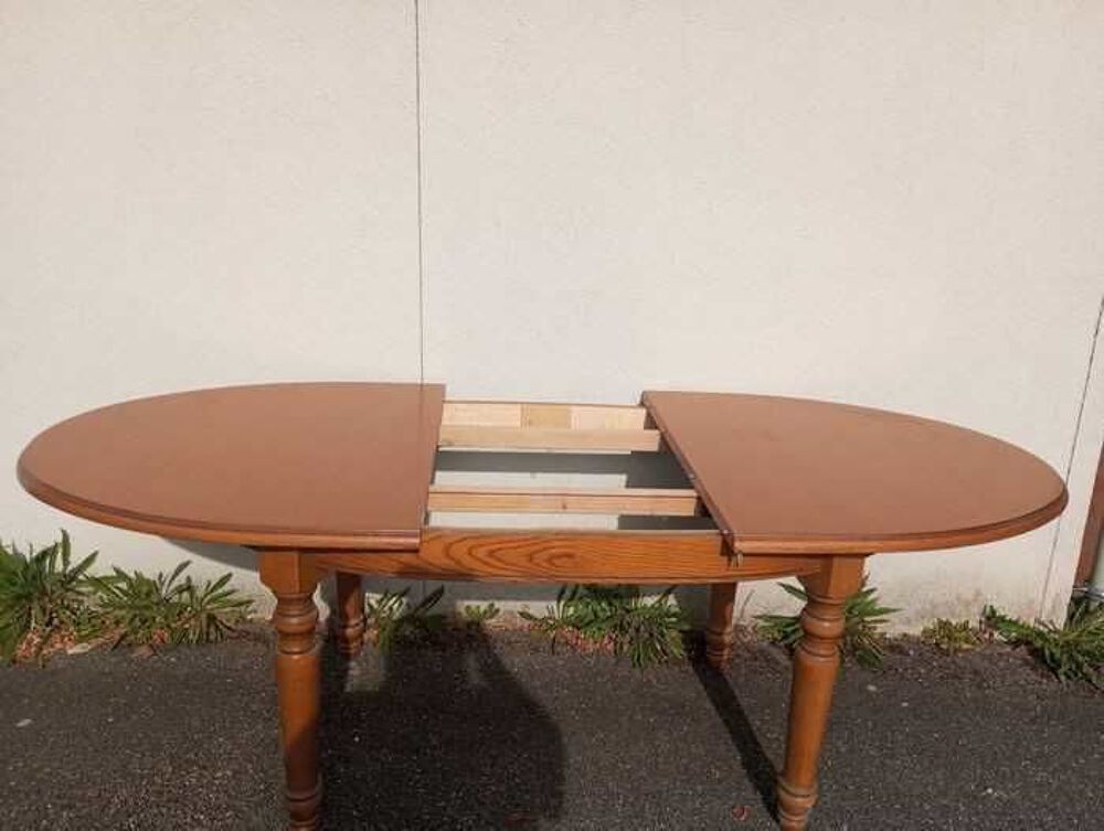 Table ovale bois massif extensible Meubles