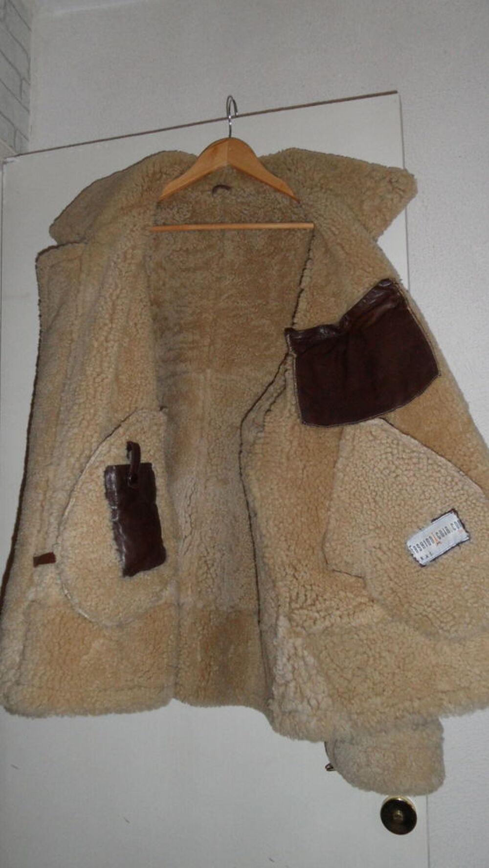 Blouson bombardier mouton retourn&eacute; Vêtements