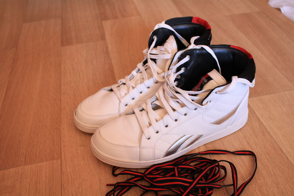 Chaussures basket Reebok Classic avec lacets rouge/noir Chaussures