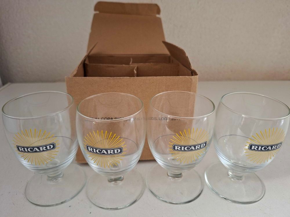 4 verres ballon RICARD Electroménager