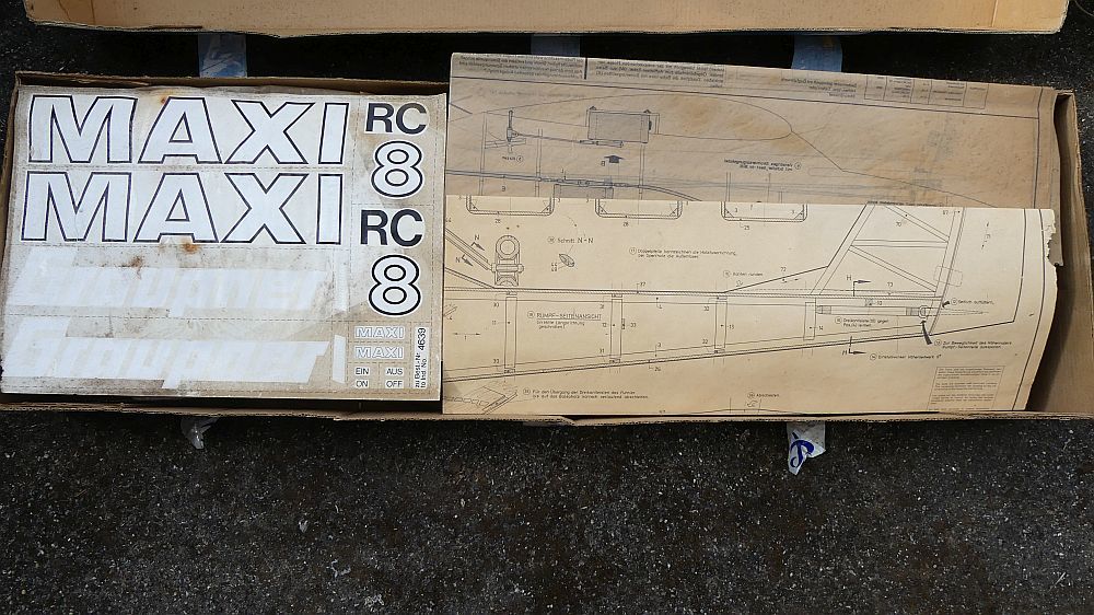 Avion mod&eacute;lisme Maxi de Graupner avec moteur OS quasi neuf Sports
