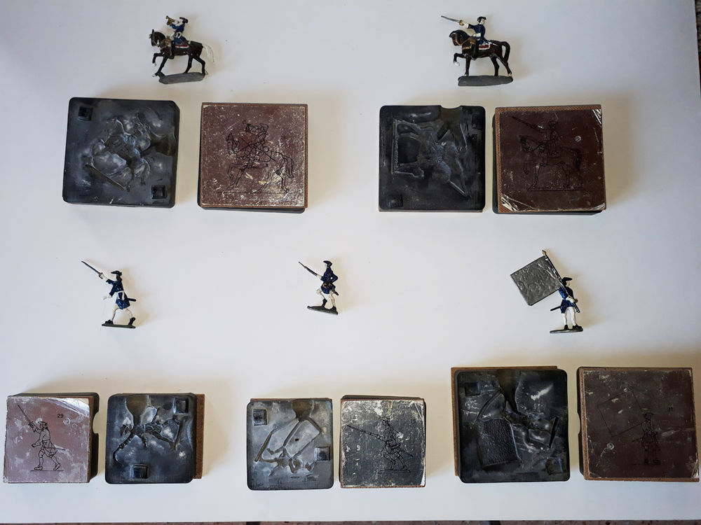 Moule Coul&eacute;e Pour Soldat en &Eacute;tain Marque Zinnbrigade Jeux / jouets