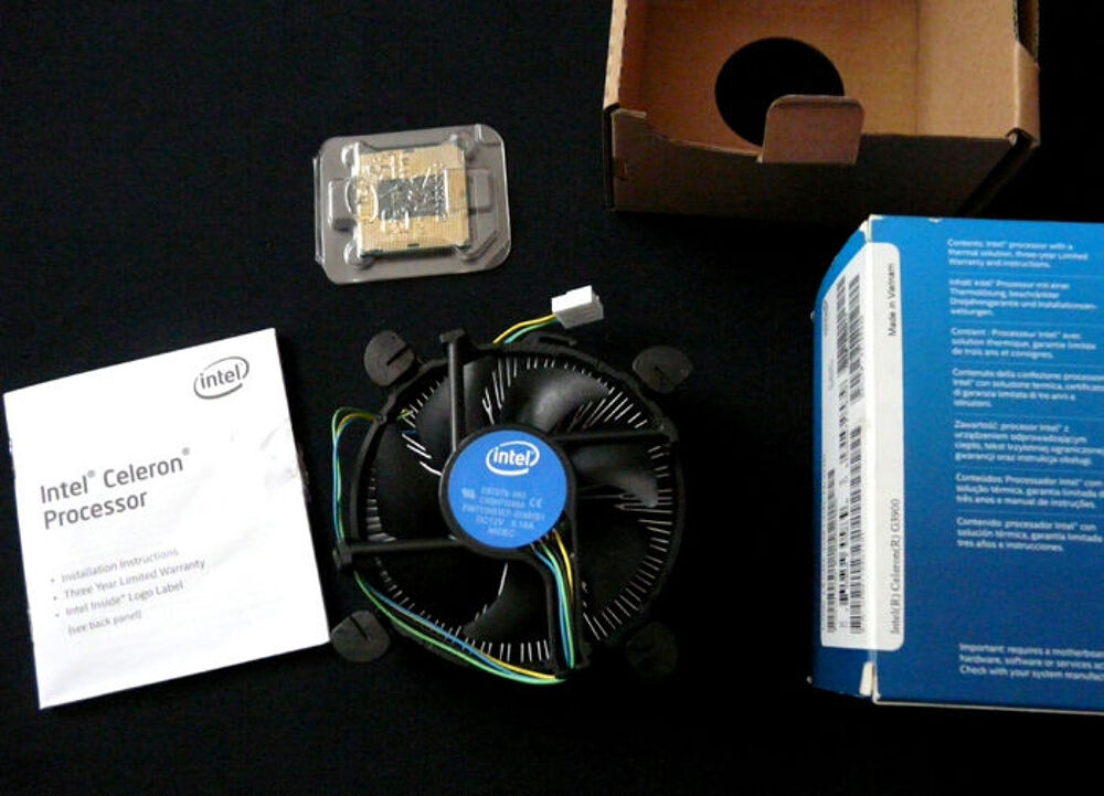 Processeur INTEL CELERON G3900 LGA1151 bo&icirc;te compl&egrave;te, Neuf Matériel informatique