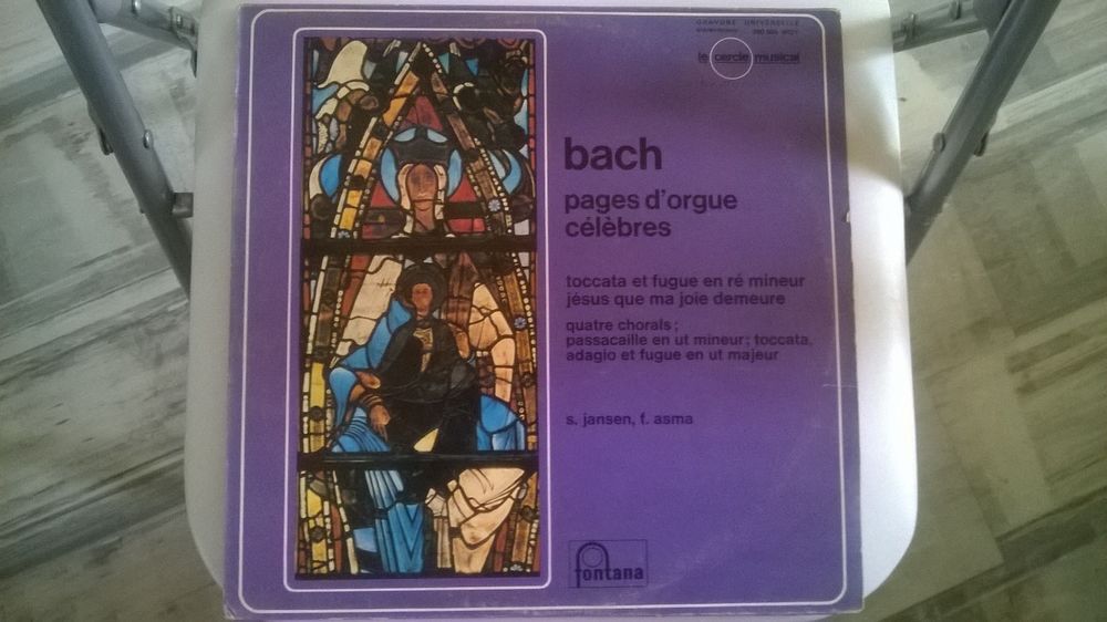 Vinyle J.S. BACH
Pages d'orgue c&eacute;l&egrave;bres 
CD et vinyles
