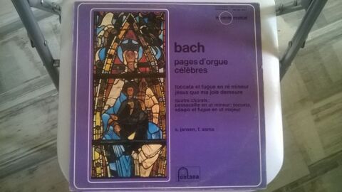 Vinyle J.S. BACH
Pages d'orgue célèbres 
10 Talange (57)