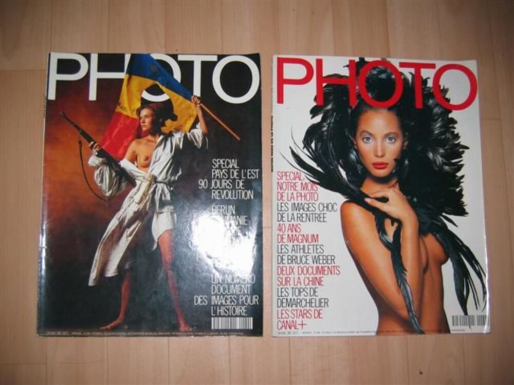 Revue "Photo" ann&eacute;es 1989 et 1990 Photos/Video/TV