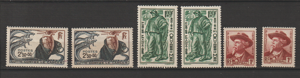 TIMBRES NEUFS** ANNEE 1941
