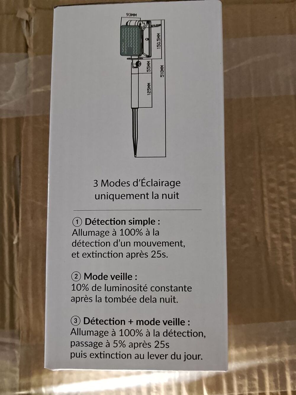 Spot a Piquer Led Solaire 10 watts Jardin