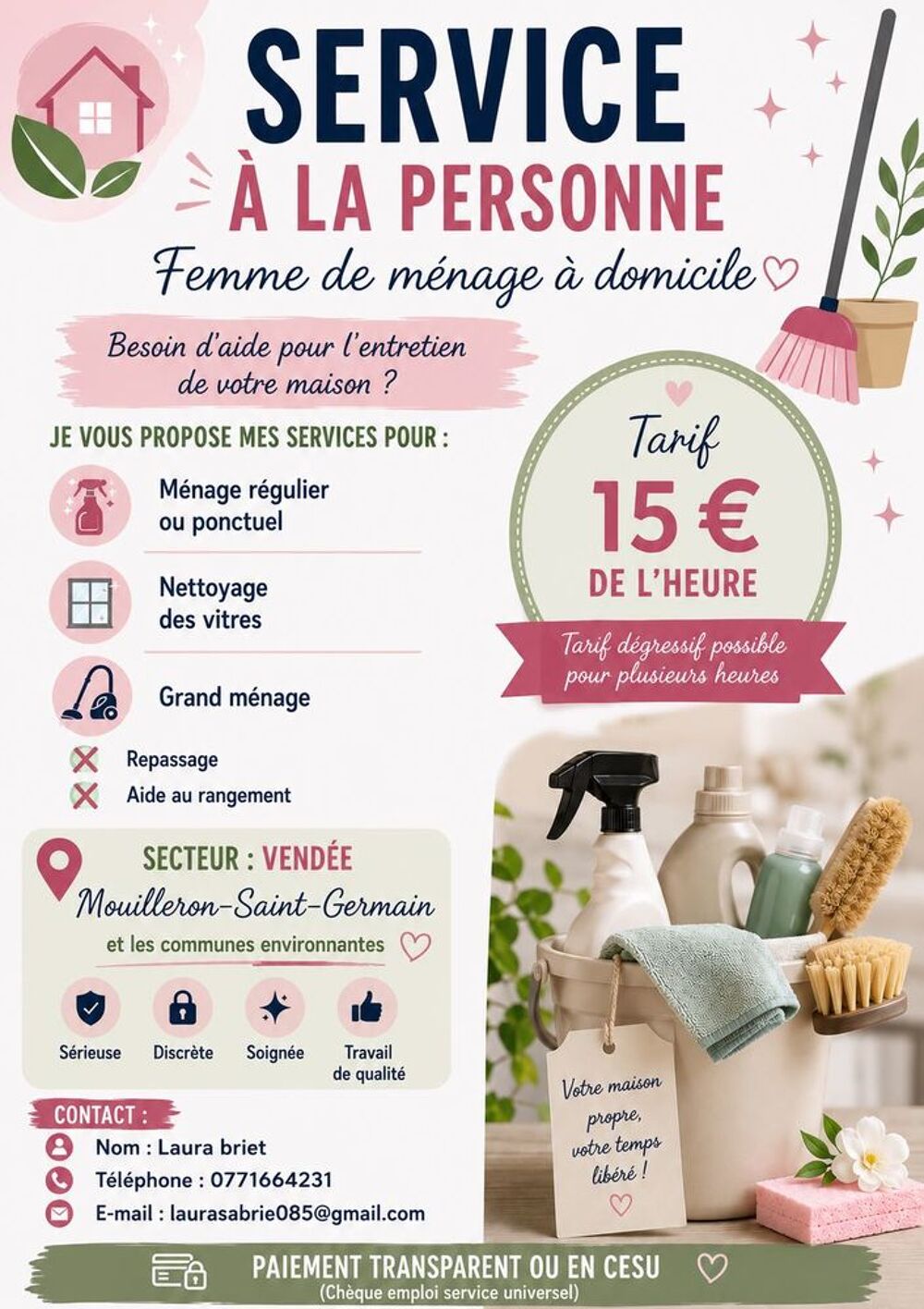   Ménage à  domicile 