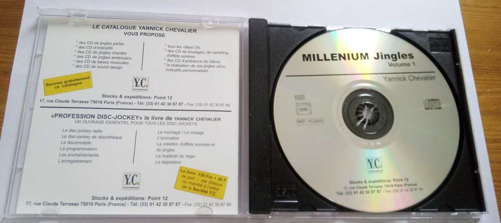 CD audio Yannick Chevalier Millenium Jingles Vol 1 &eacute;tat neuf. sur Amiens Rivery. 10 € . Pas d'envoi. CD et vinyles