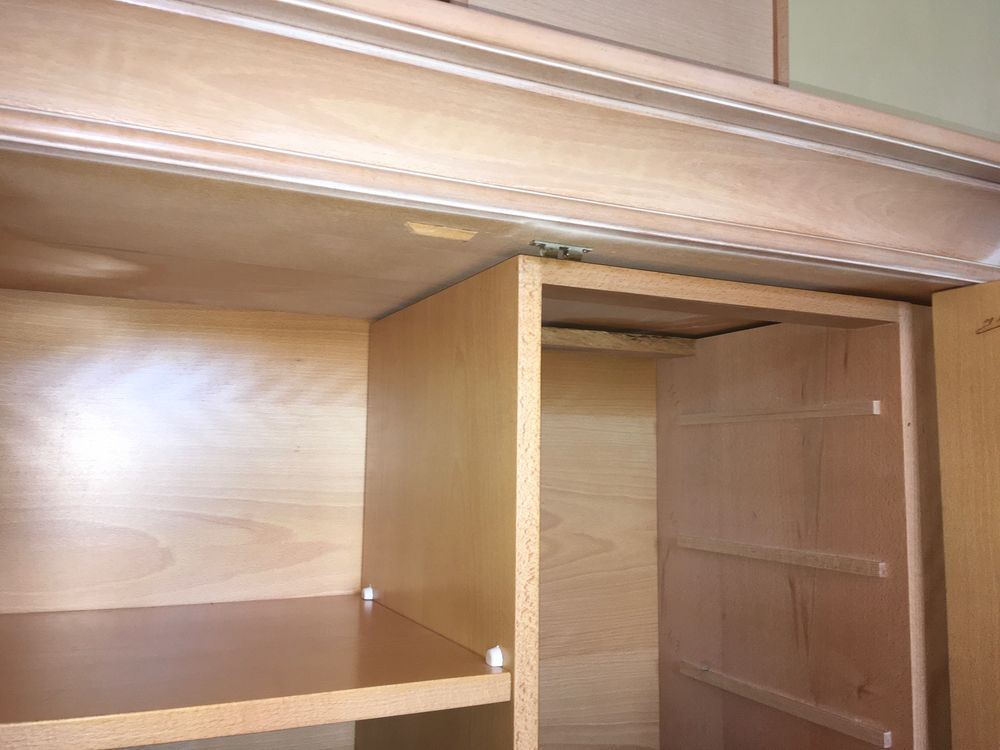 Enfilade 4 portes 4 tiroirs en h&ecirc;tre c&eacute;rus&eacute; Meubles